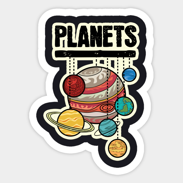 planets Sticker by ThyShirtProject - Affiliate
